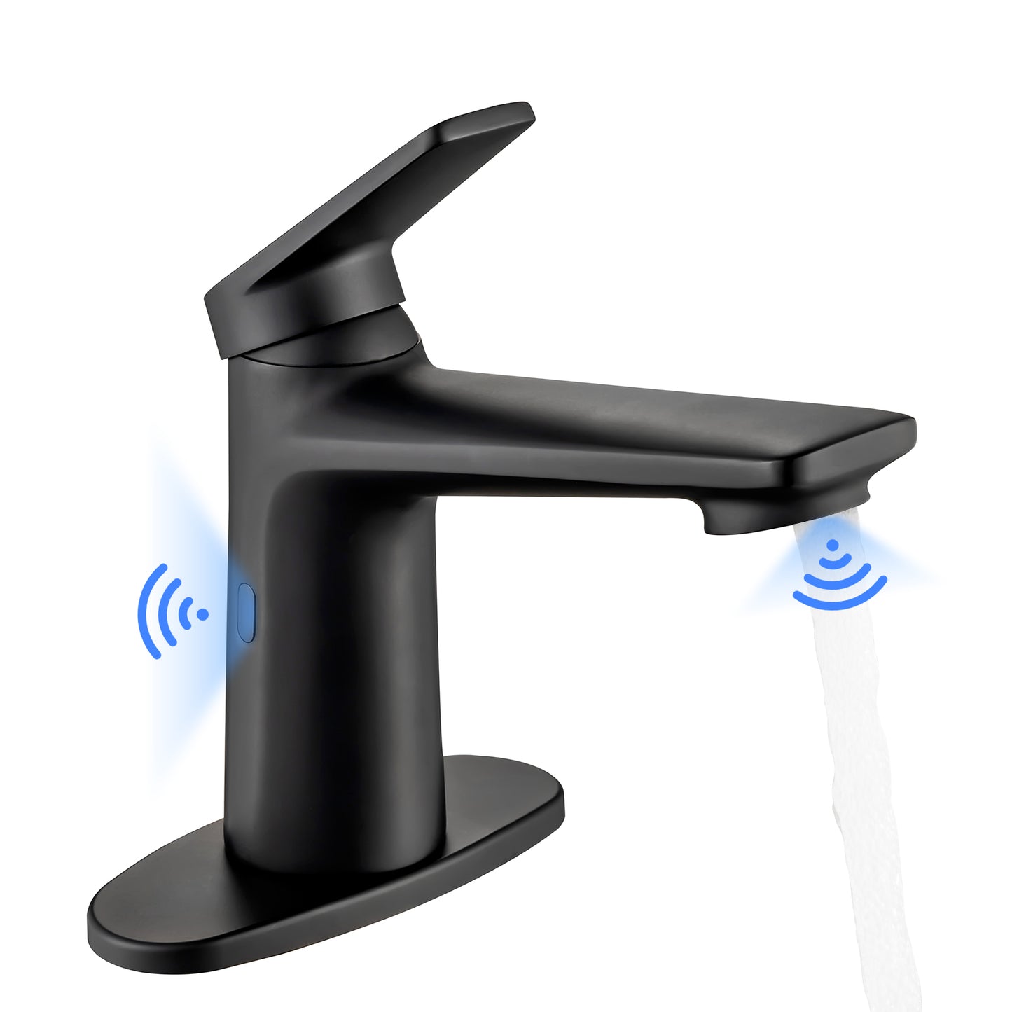 Goesmo 29100 Touchless Bathroom Sink Faucets with Single Handle 2 Sensor Modes
