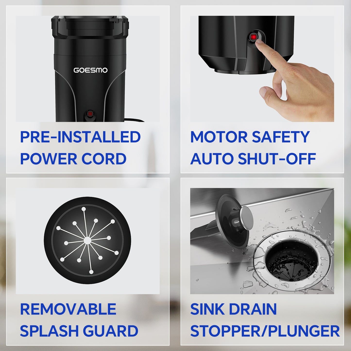 GOESMO DW301 Kitchen Food Waste Disposer