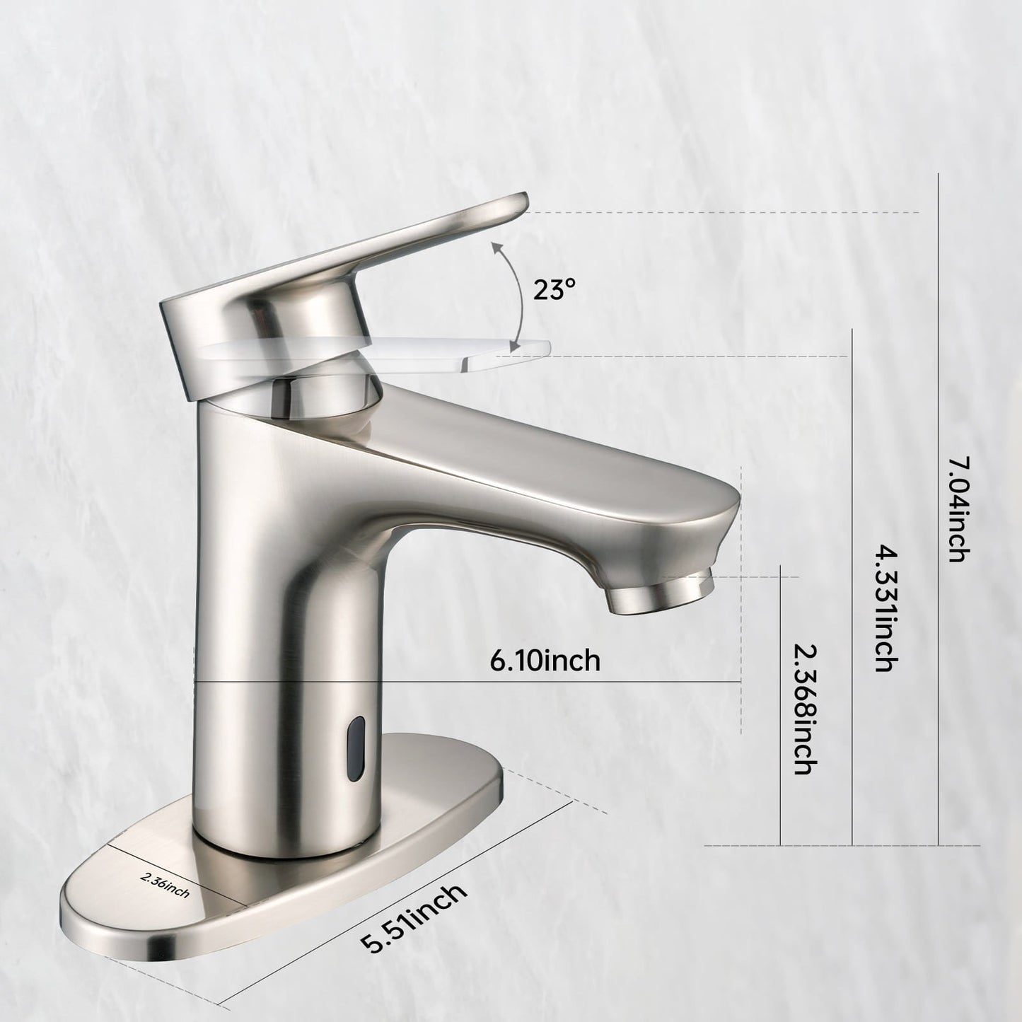 GOESMO 29110 Smart Touch - Free Bathroom Basin Faucet with Single Handle faucetsbathroom