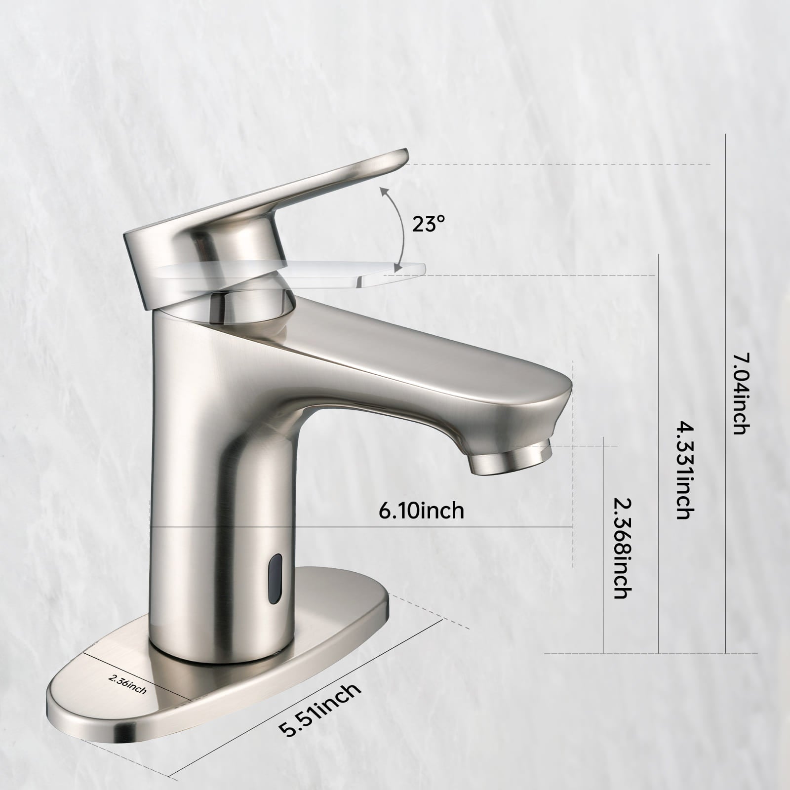 GOESMO 29110 Smart Touch - Free Bathroom Basin Faucet with Single Handle faucetsbathroom
