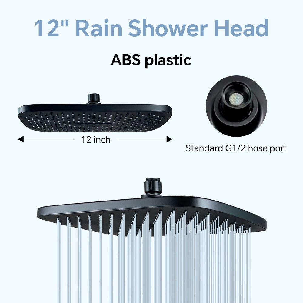 GOESMO Shower Head Combo With Handheld & Rain Shower bathroombathroom