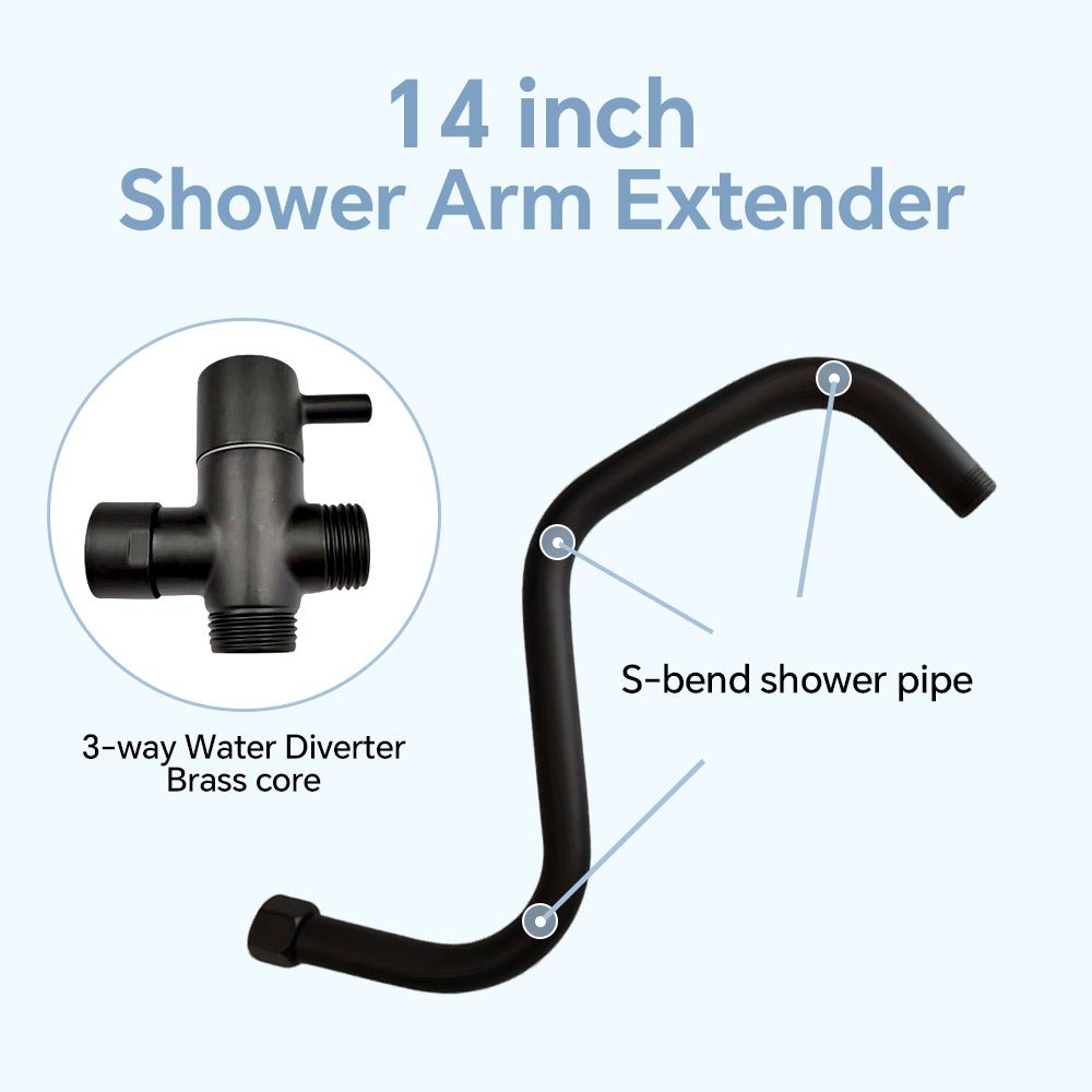 GOESMO Shower Head Combo With Handheld & Rain Shower bathroombathroom