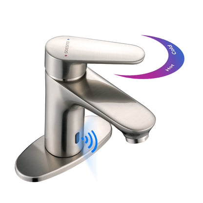 GOESMO 29110 Smart Touch-Free Bathroom Basin Faucet with Single Handle