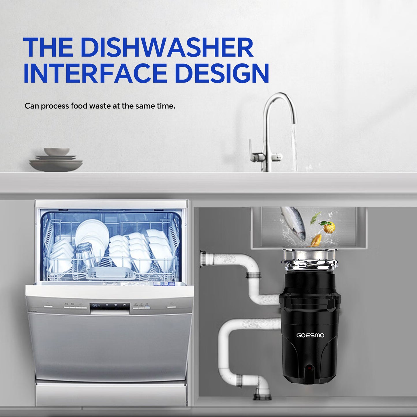 GOESMO DW301 Kitchen Food Waste Disposer