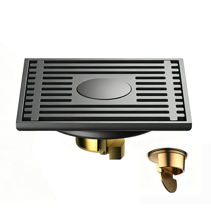 square stainless steel bathroom floor drain with fast water drainage system