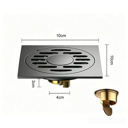 rustproof 304 stainless steel shower drain cover with hair strainer filter