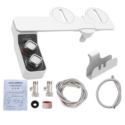 GOESMO Hot & Cold Bidet Attachment for Toilet - Dual Nozzle, Non-Electric