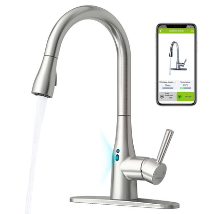 GOESMO 20850 Touchless Single Handle Kitchen Faucet with Pull Down Sprayer faucetsfaucets