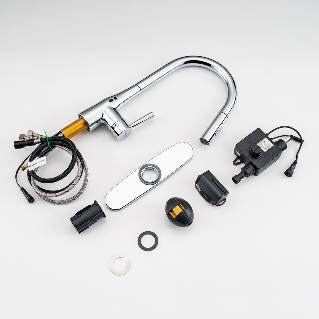 GOESMO 20851 Magnetic Sensor Kitchen Faucet – Pull to Flow faucetsnew