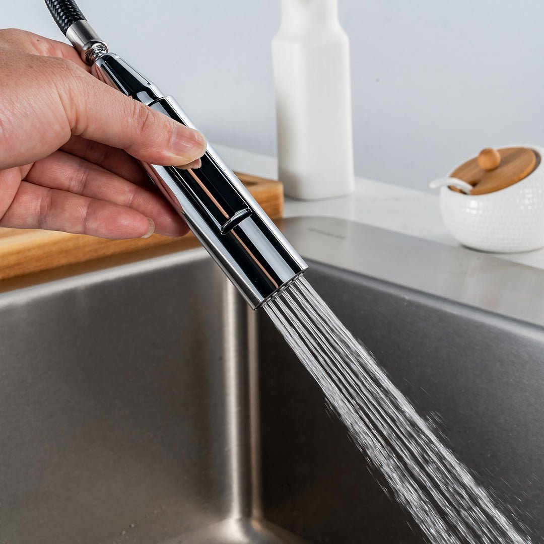 GOESMO 20851 Magnetic Sensor Kitchen Faucet – Pull to Flow faucetsnew