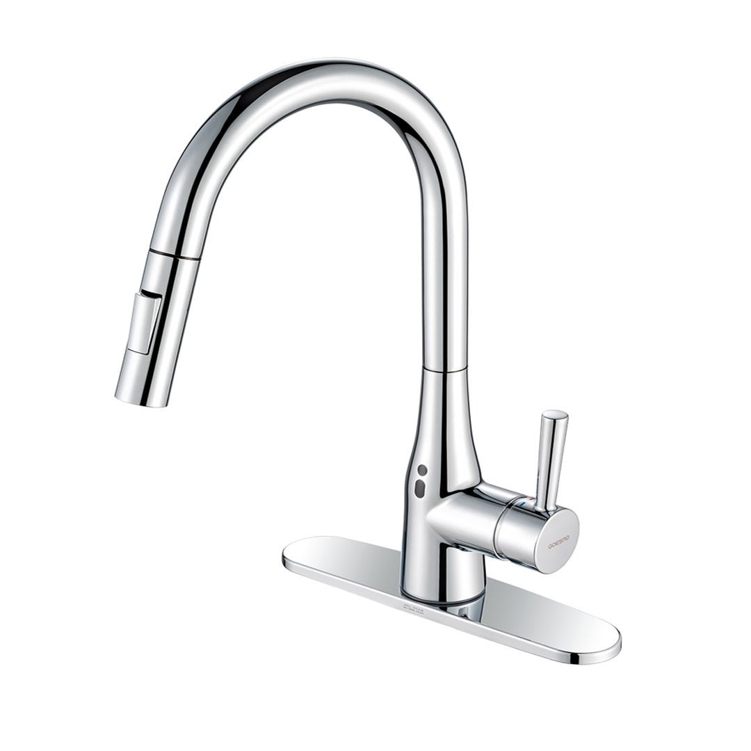 GOESMO 20851 Magnetic Sensor Kitchen Faucet – Pull to Flow faucetsnew