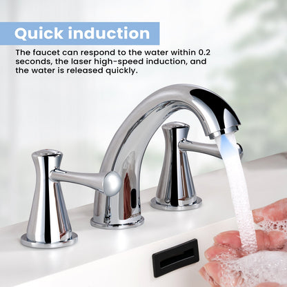 GOESMO 29180 Smart Dual - Handle Touchless Faucet for Bathrom Sink bathroombathroom