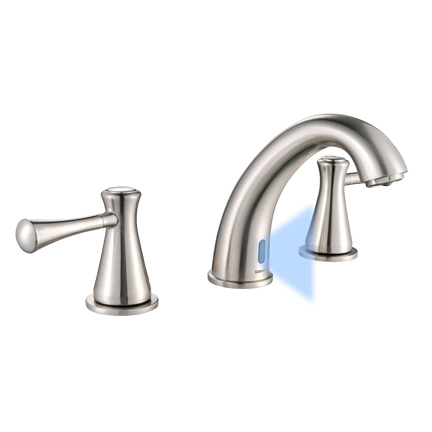 GOESMO 29180 Smart Dual-Handle Touchless Faucet for Bathrom Sink